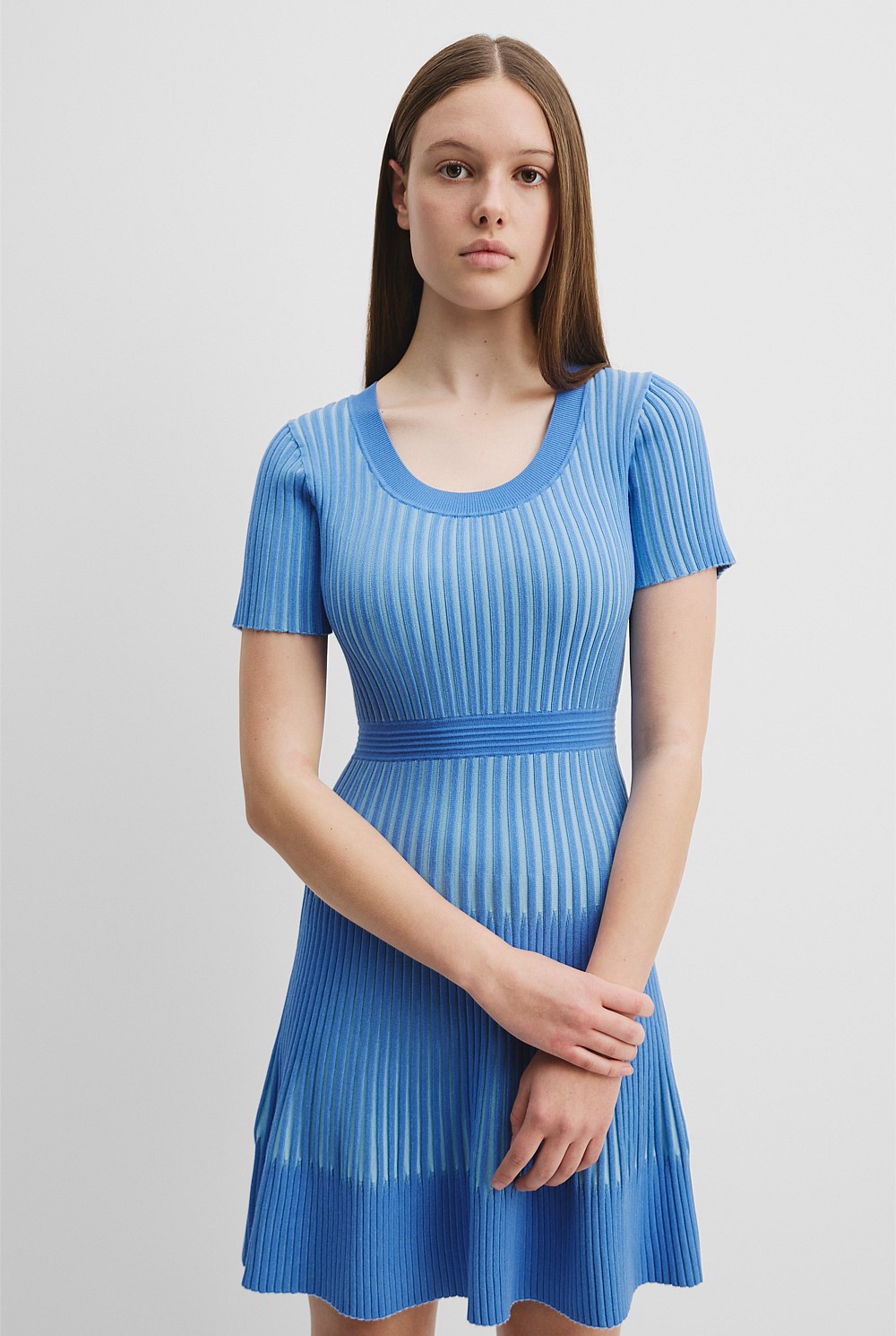 Teen Stripe Knit Dress