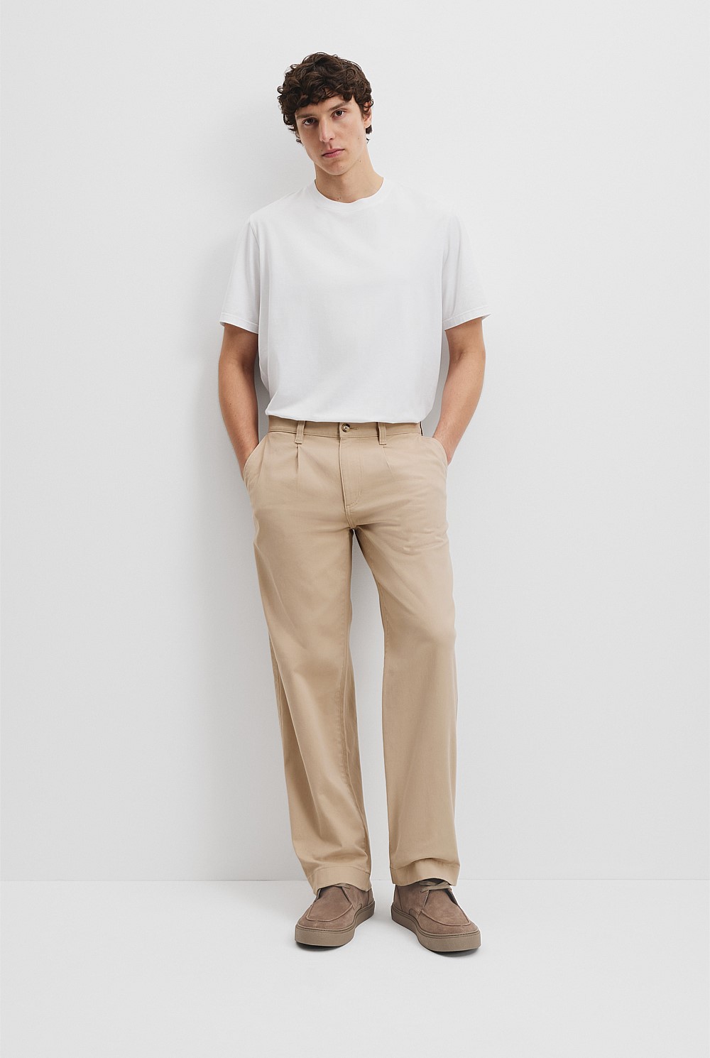 Relaxed Fit Twill Pant