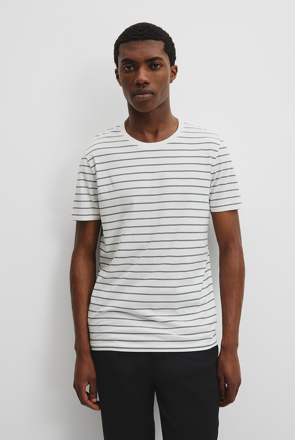 Pima Crew Stripe T-Shirt