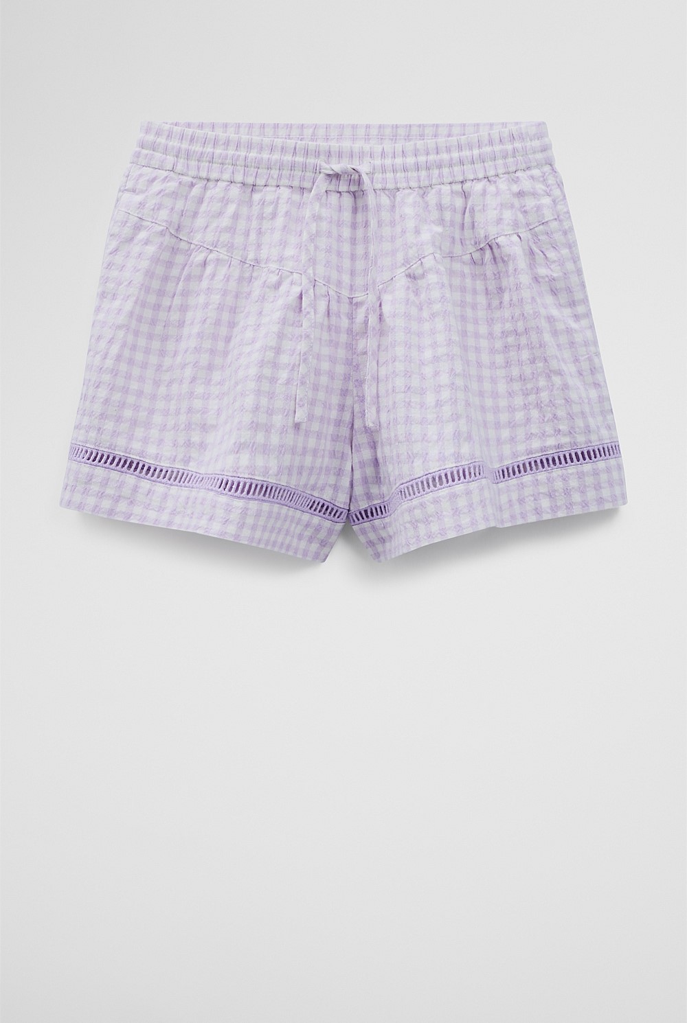 Organically Grown Cotton Check Short