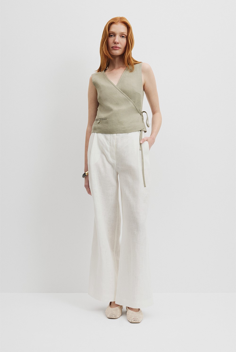 Organically Grown Linen Yarn Dyed Pant