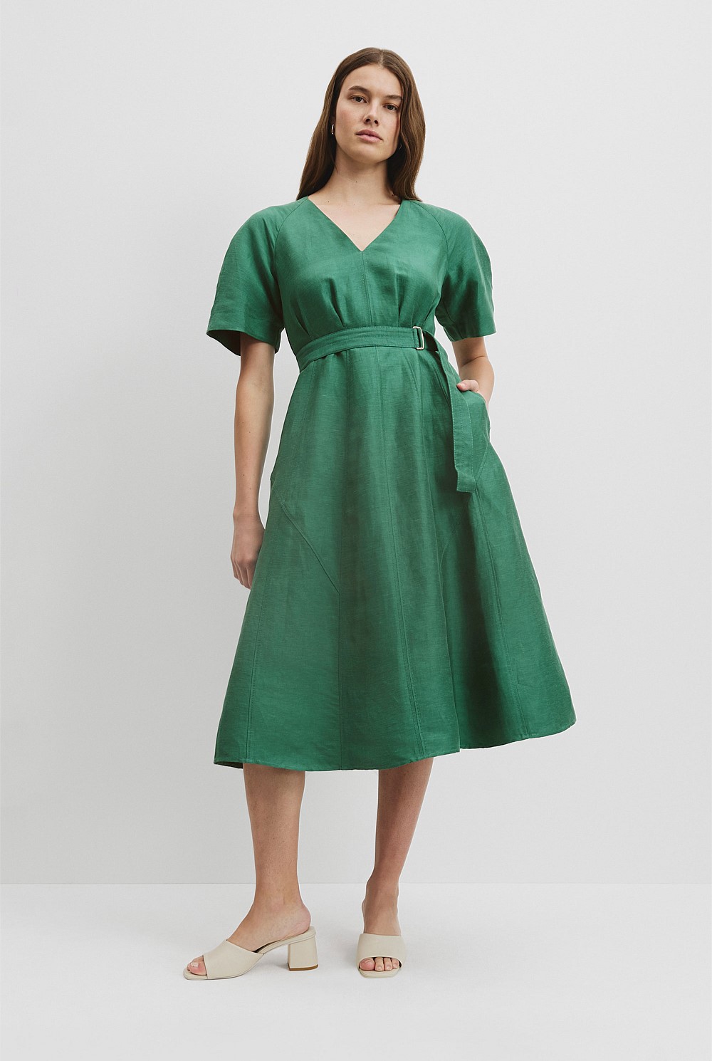 Panelled Midi Dress