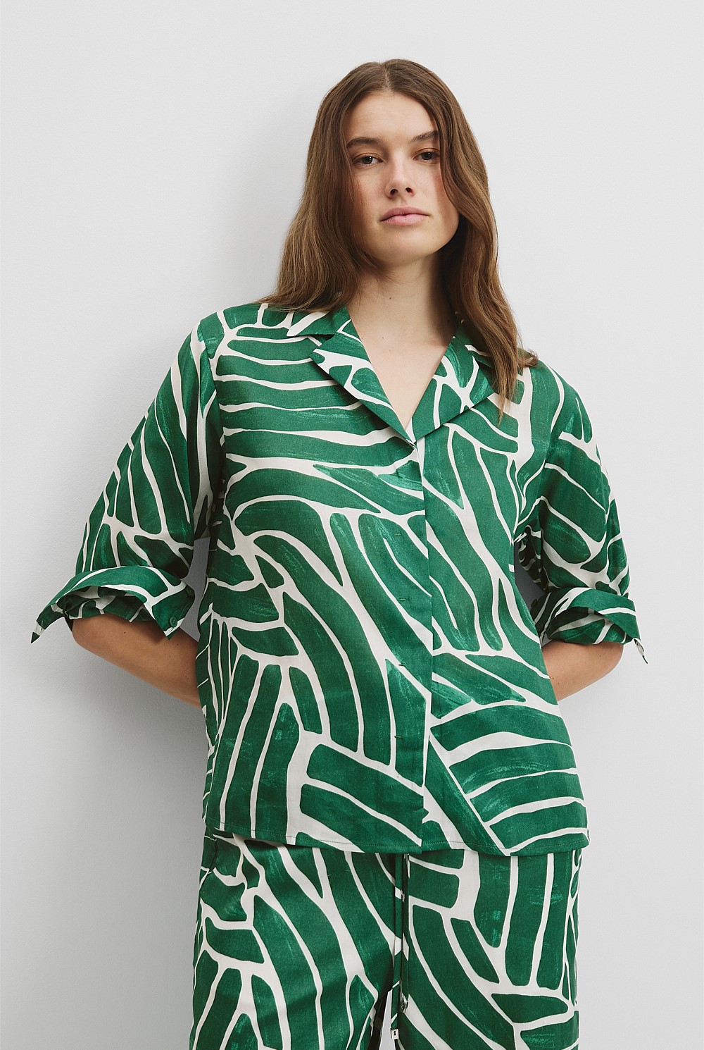 Australian Cotton Voile Print Shirt