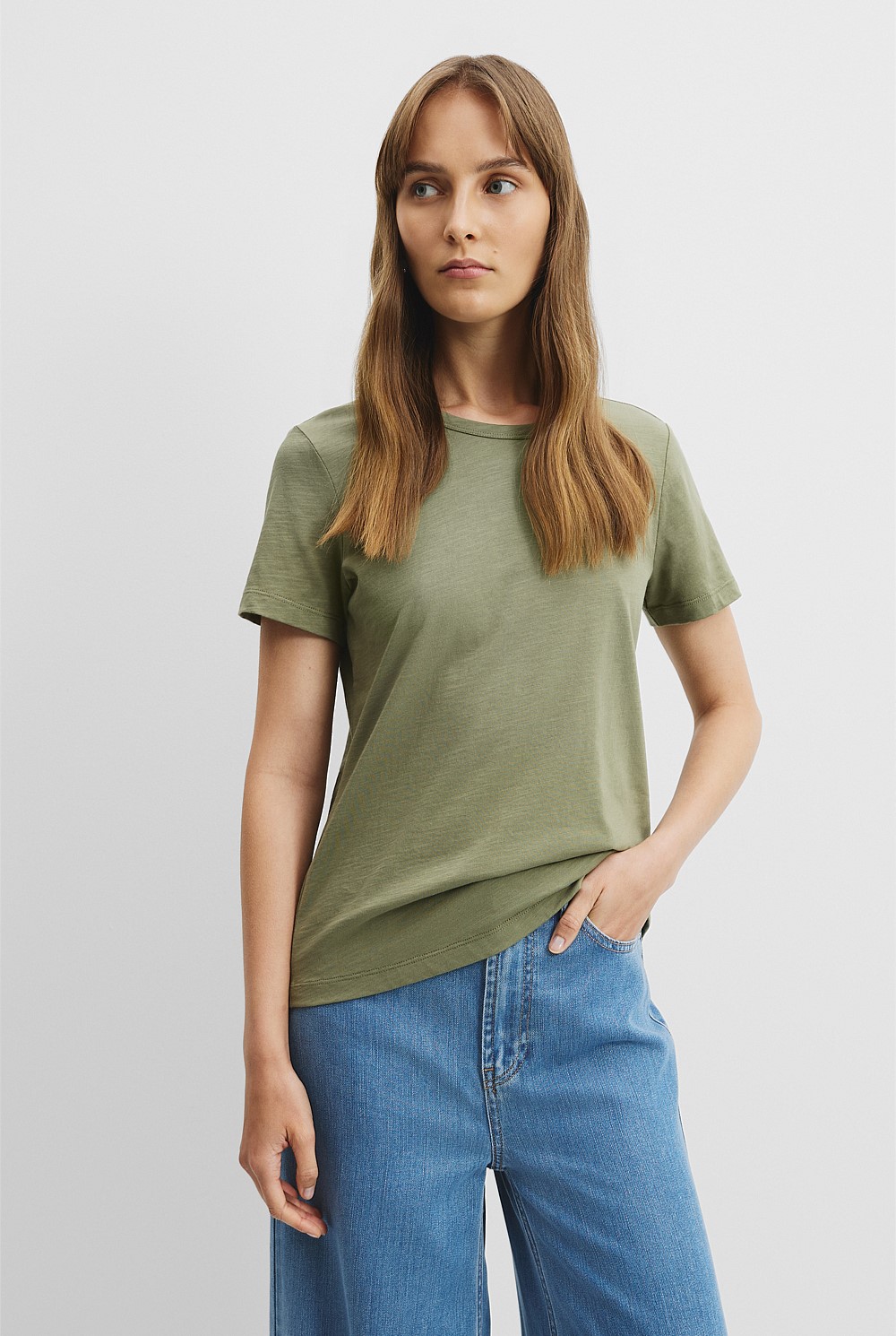 Australian Cotton Slub Short Sleeve T-Shirt