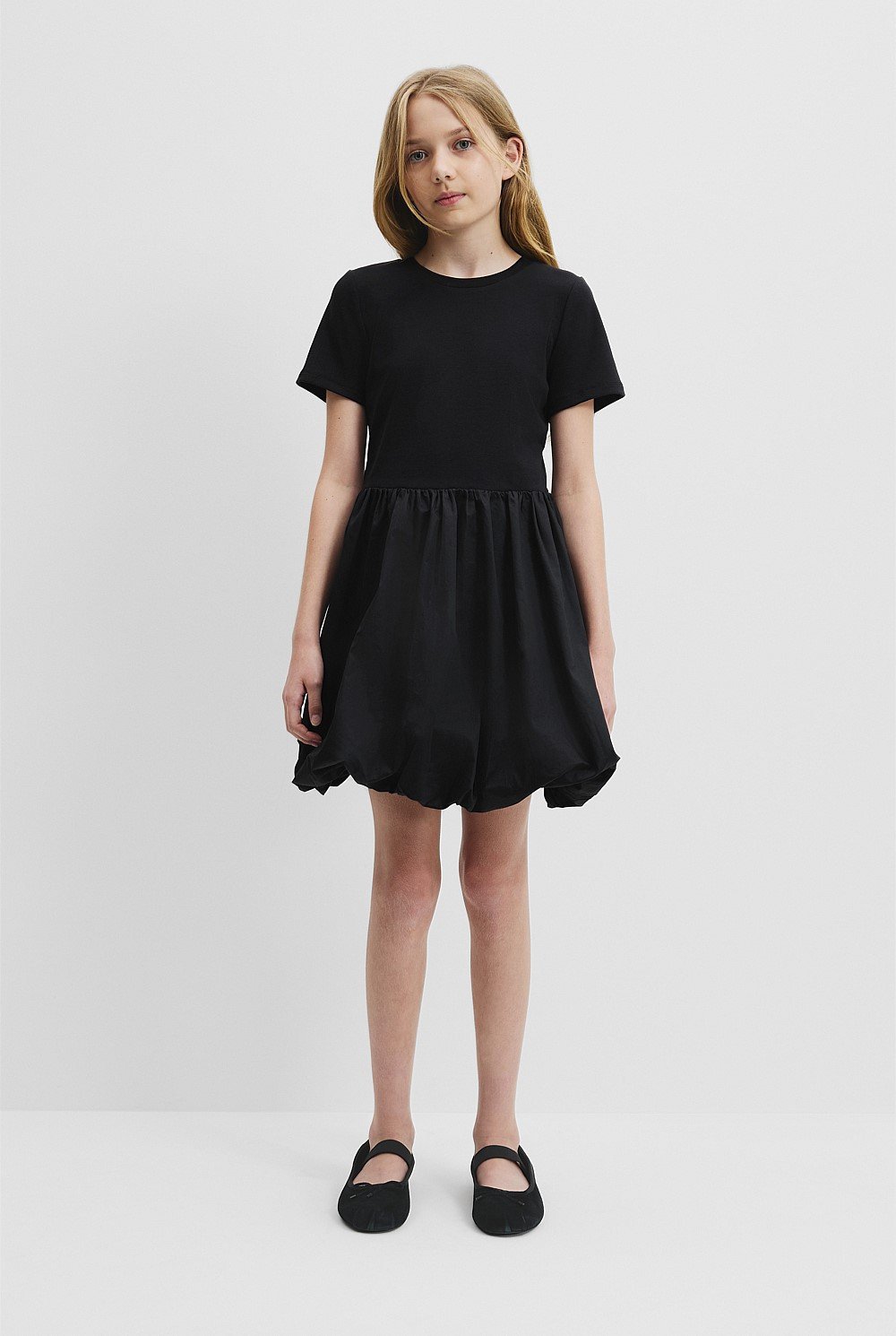 Teen Australian Cotton Bubble Hem Mini Dress