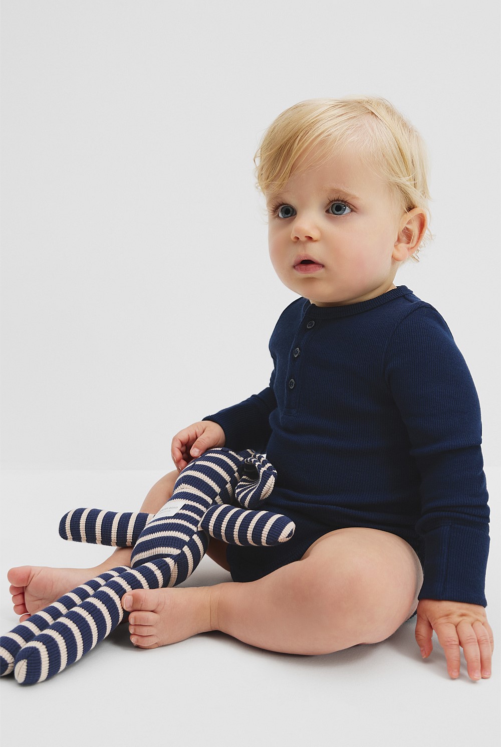 Organically Grown Cotton Rib Long Sleeve Bodysuit