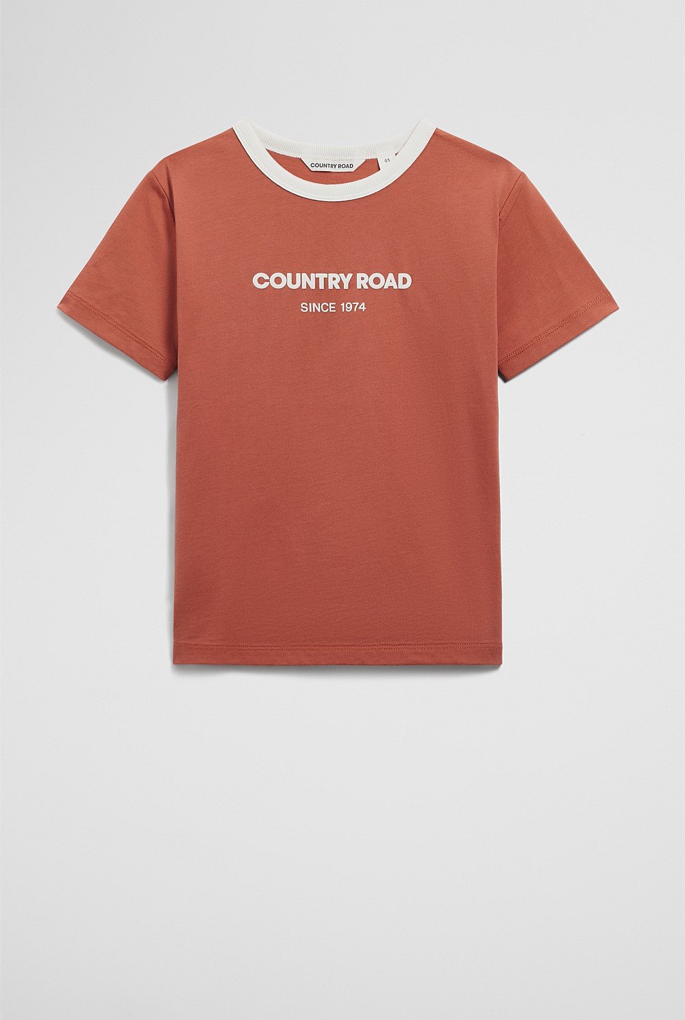 Australian Cotton Contrast Logo T-Shirt