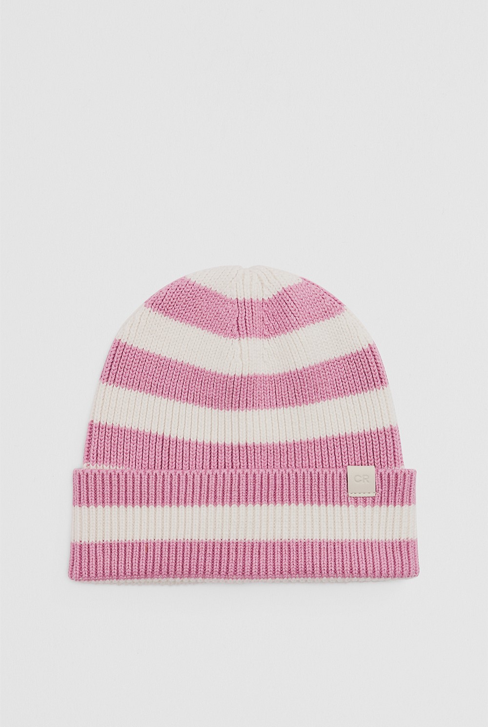 Organically Grown Stripe Knit Beanie