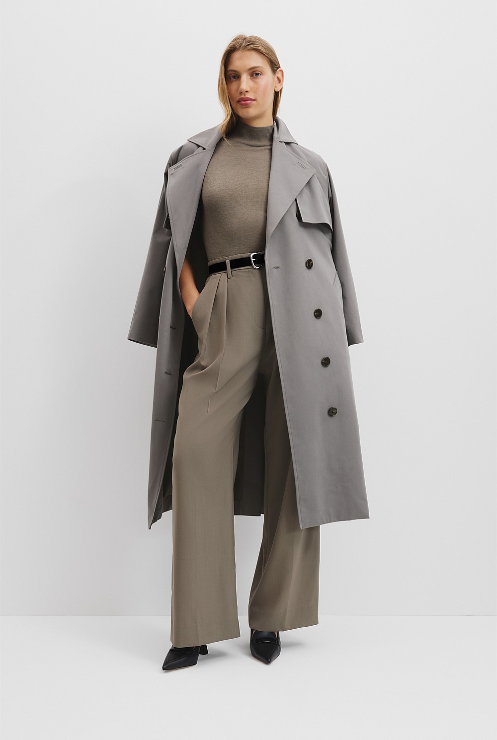 Pleat Wool Pant