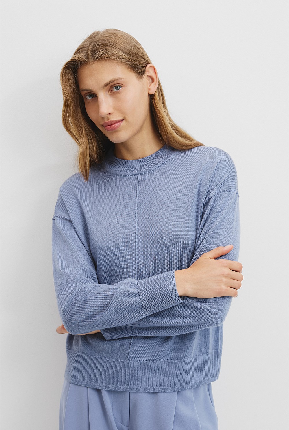 Verified Australian Merino Wool Crew Neck Knit