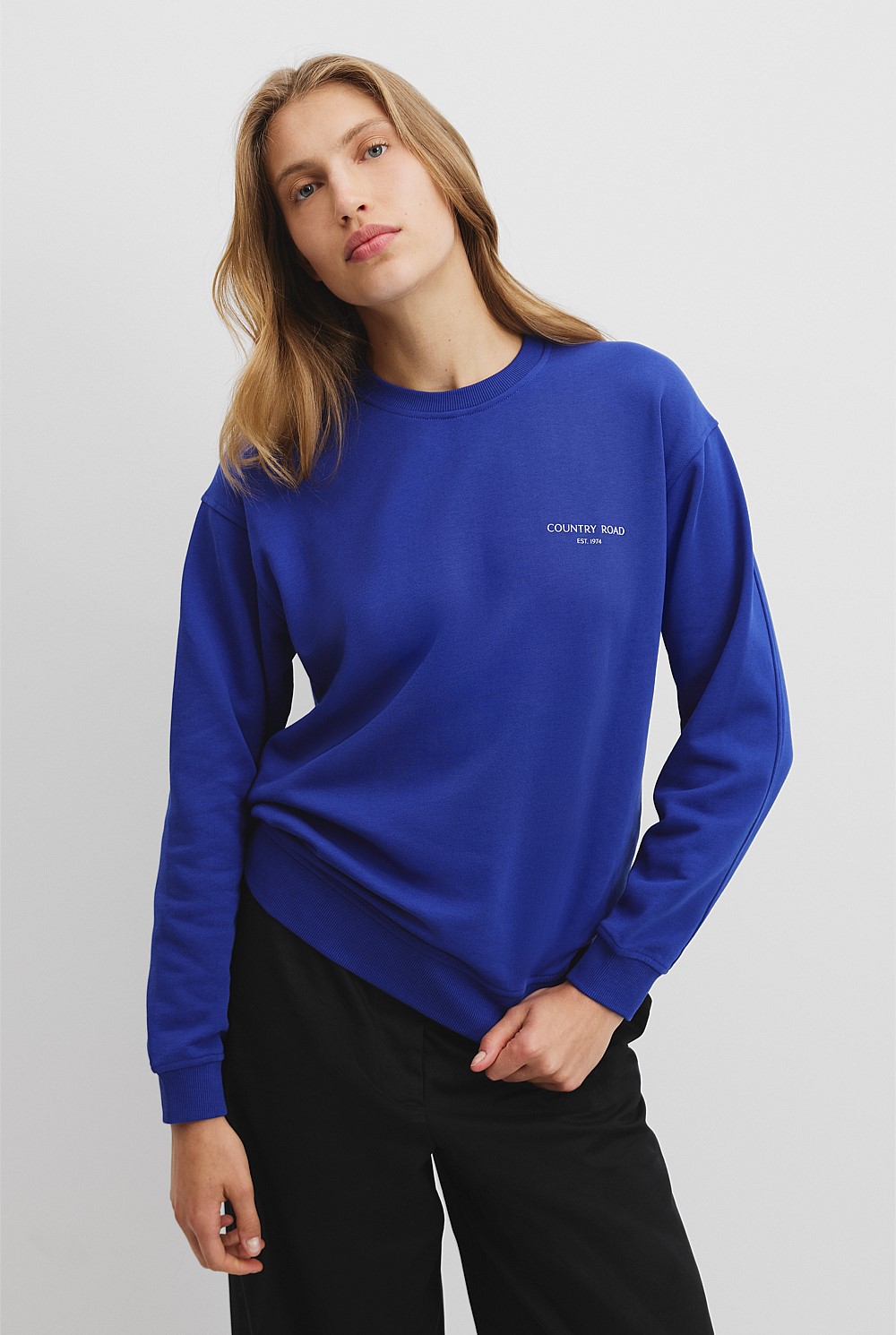 Cotton Relaxed Fit Sweat
