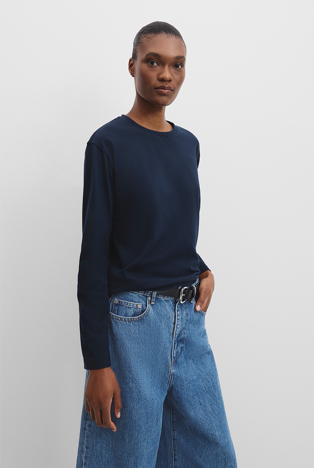 Cotton Long Sleeve Top
