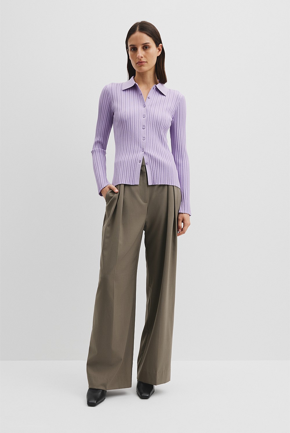 Pointelle Knit Shirt