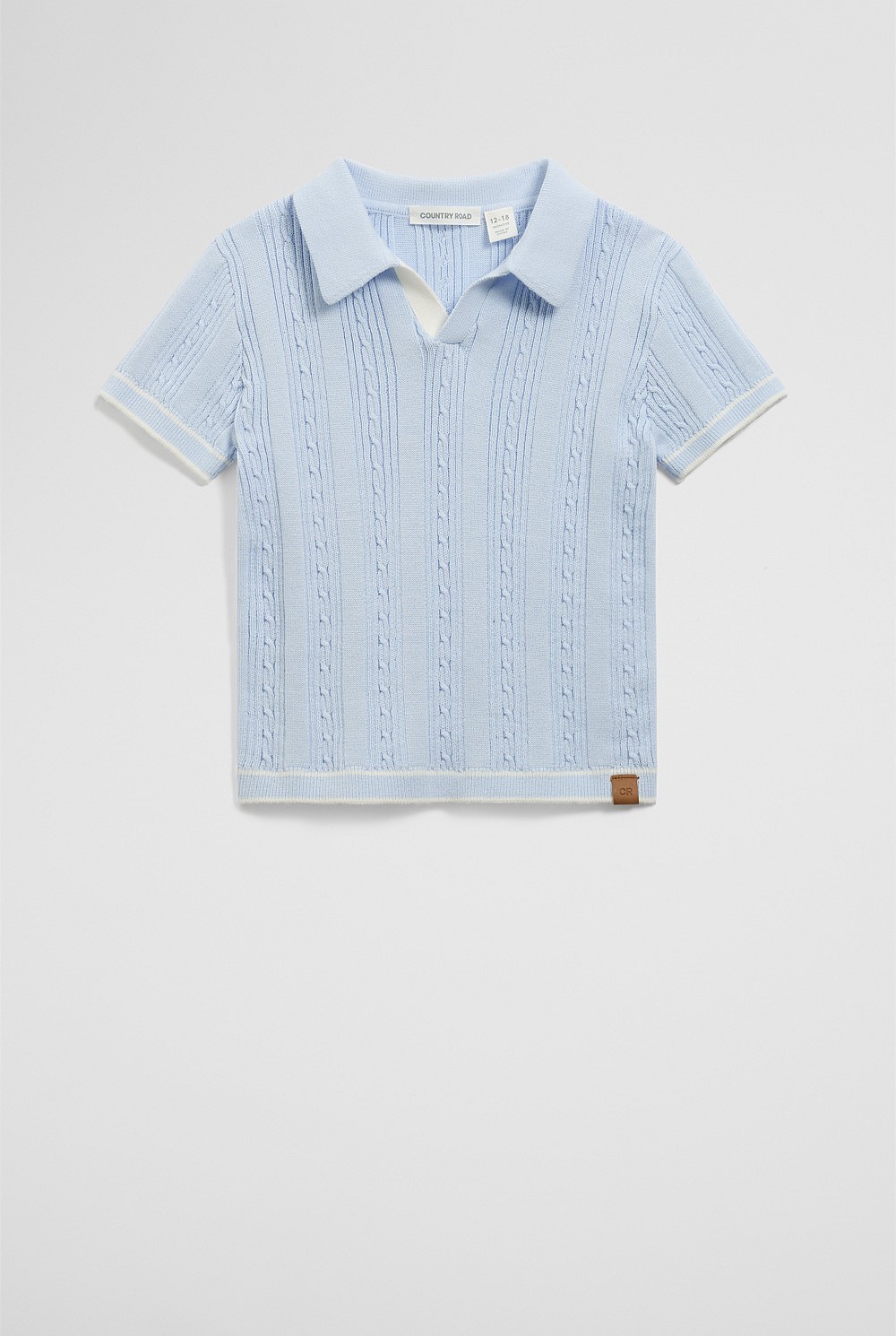 Organically Grown Cotton Knit Polo