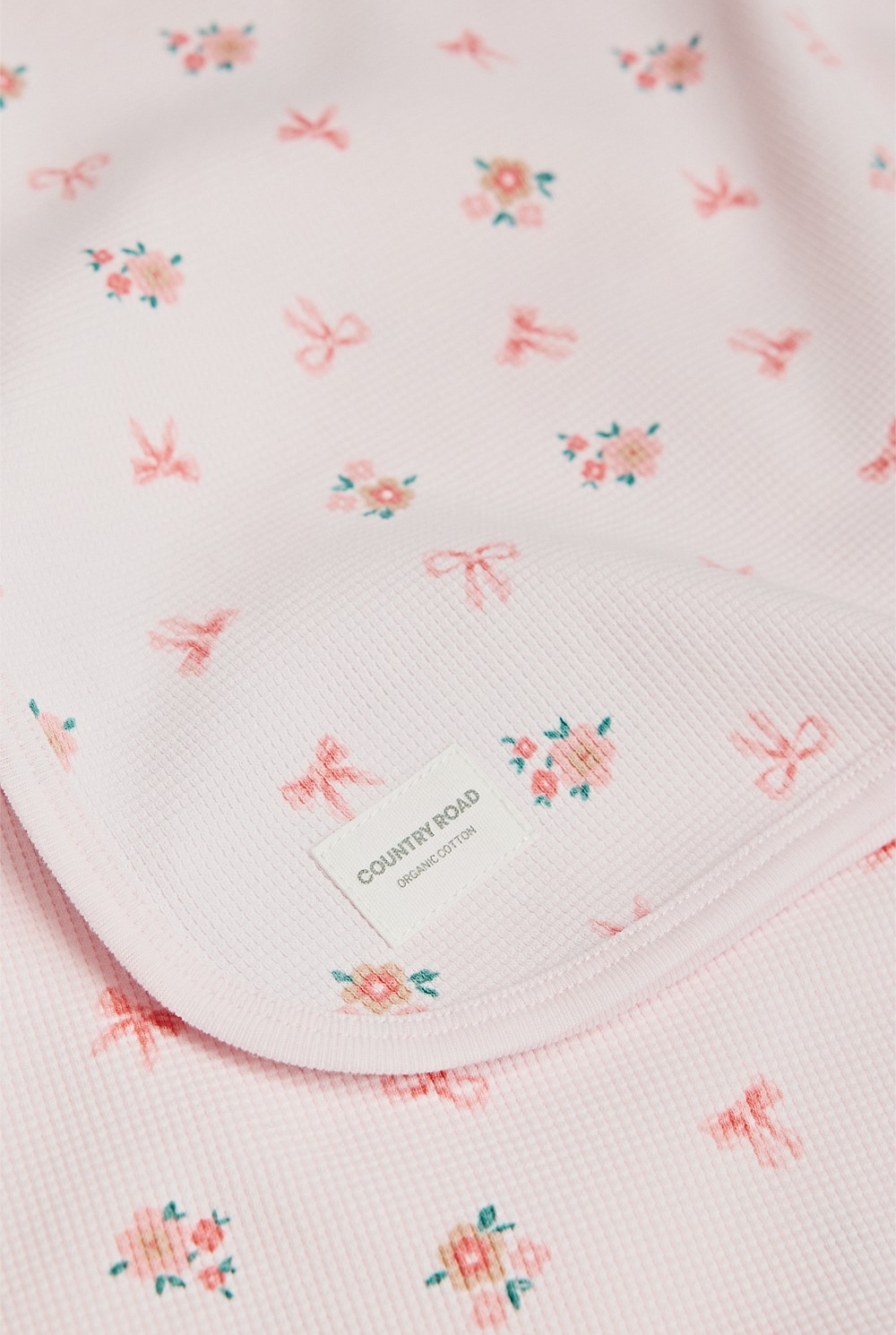 W&F Marshmellow Organic Knitted Bubble Blanket