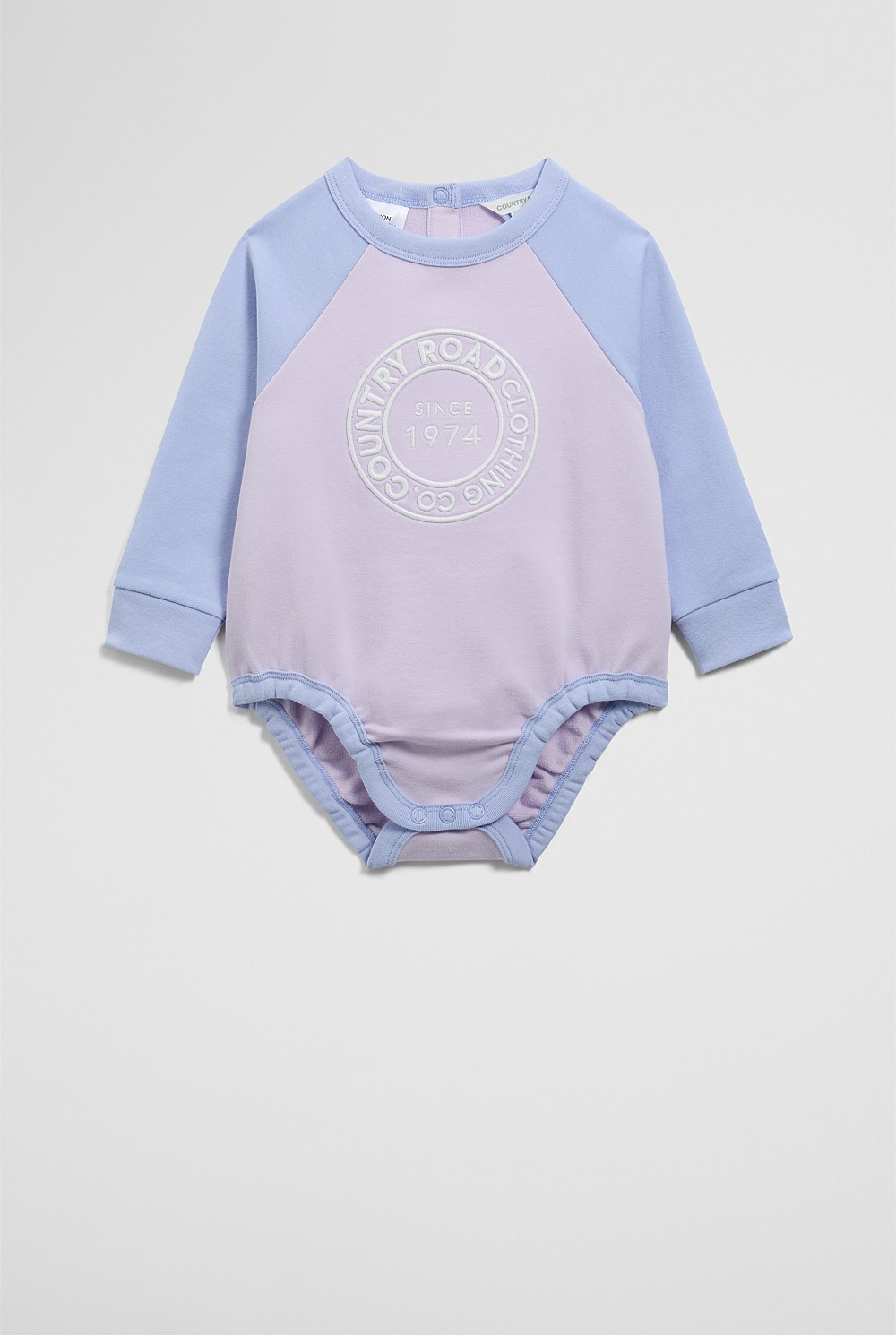 Organically Grown Circle Logo Sweat Bodysuit