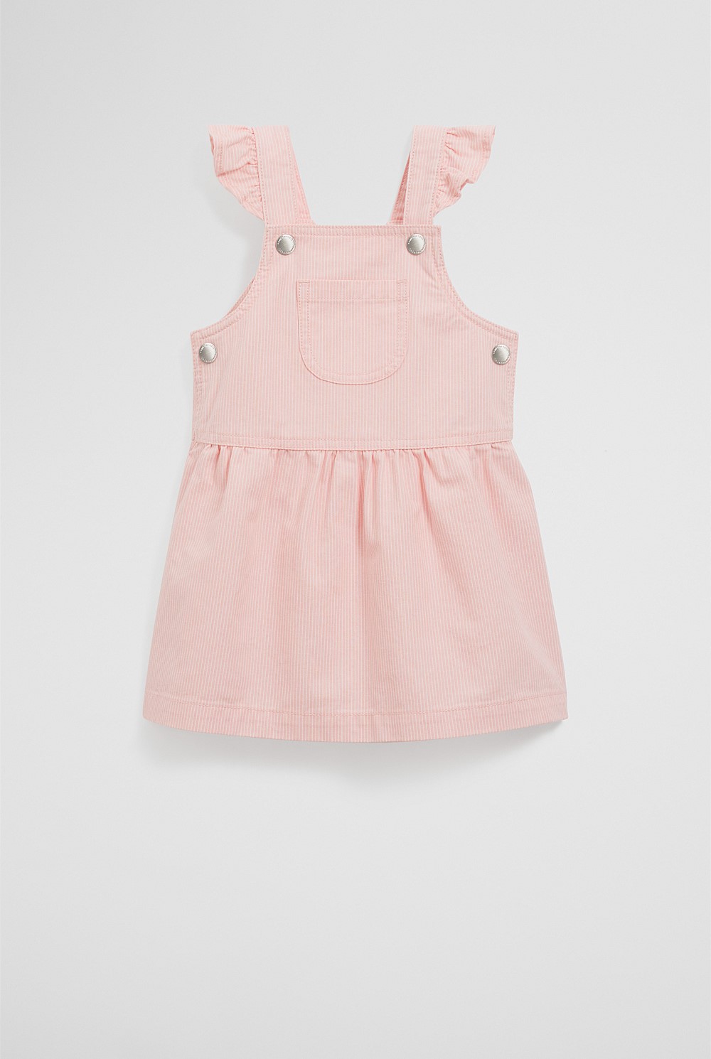 Organically Grown Cotton Railroad Frill Dress