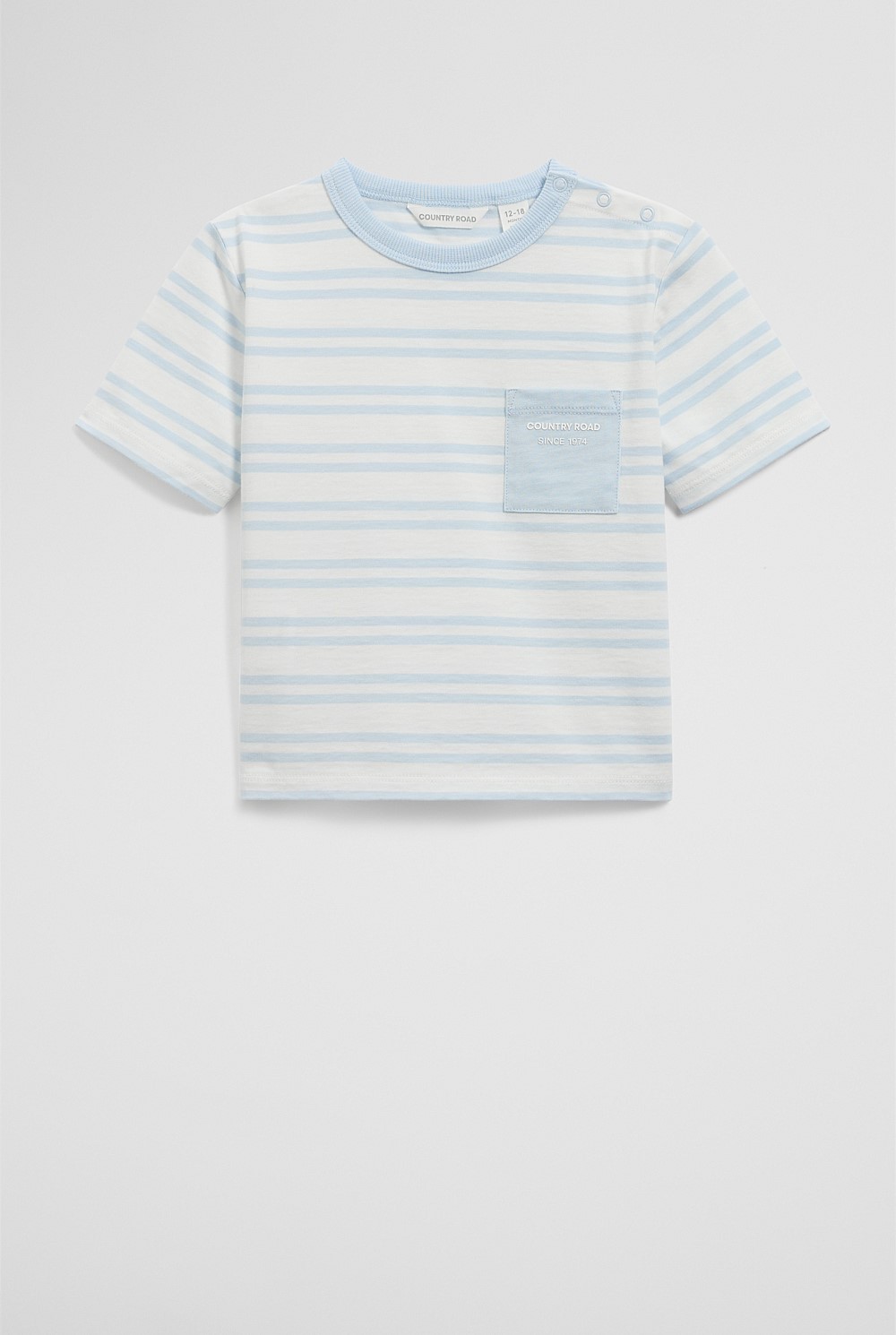 Organically Grown Cotton Stripe Pocket T-Shirt