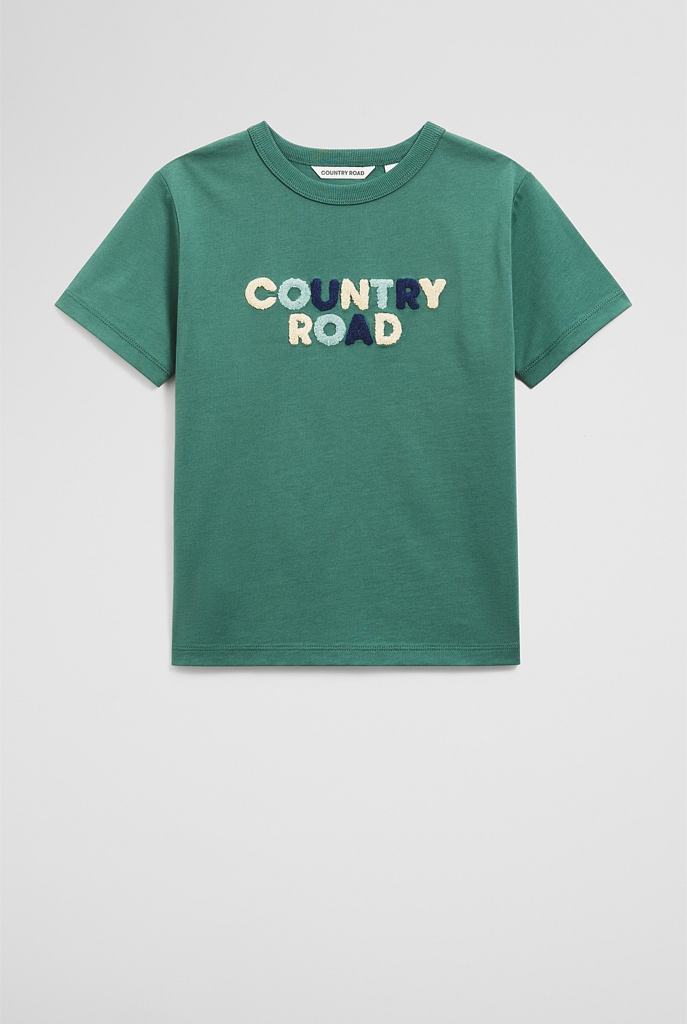 Organically Grown Cotton Boucle Logo T-Shirt