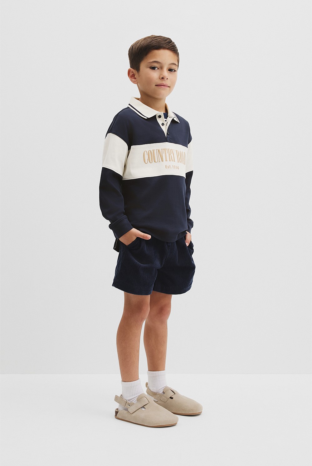 Organically Grown Cotton Stripe Rugby Top