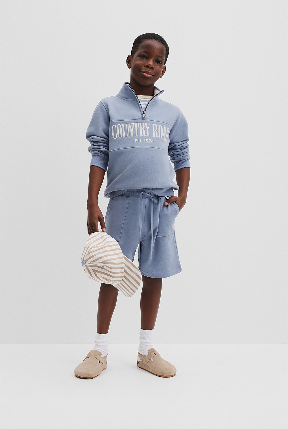 Organically Grown Cotton Pocket Detail Sweat Short