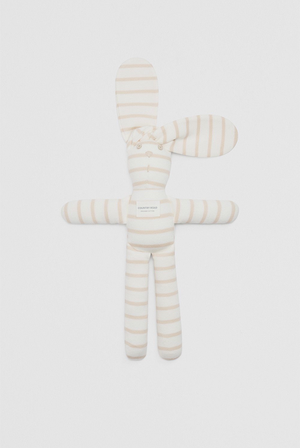 Organically Grown Cotton Stripe Rib Bunny