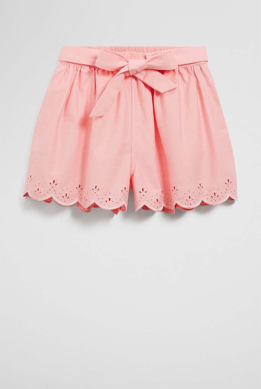 Organically Grown Cotton Denim Broderie Short