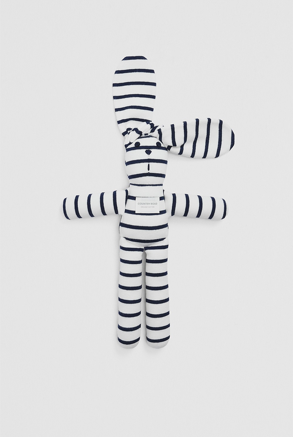 Organically Grown Cotton Stripe Rib Bunny