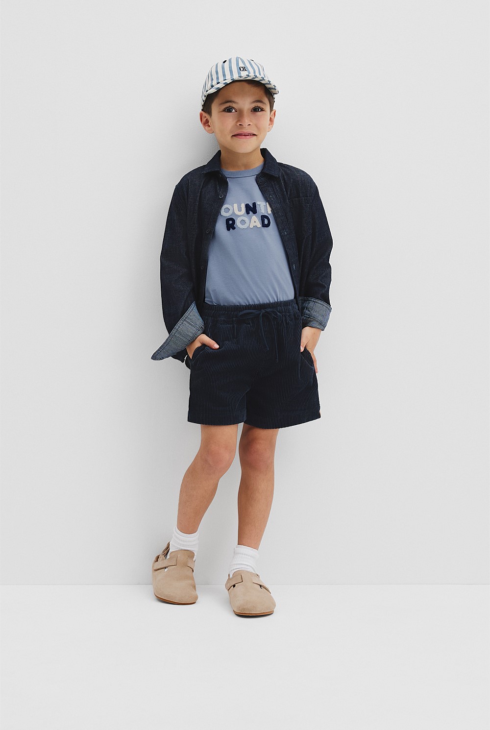 Organically Grown Cotton Boucle Logo T-Shirt