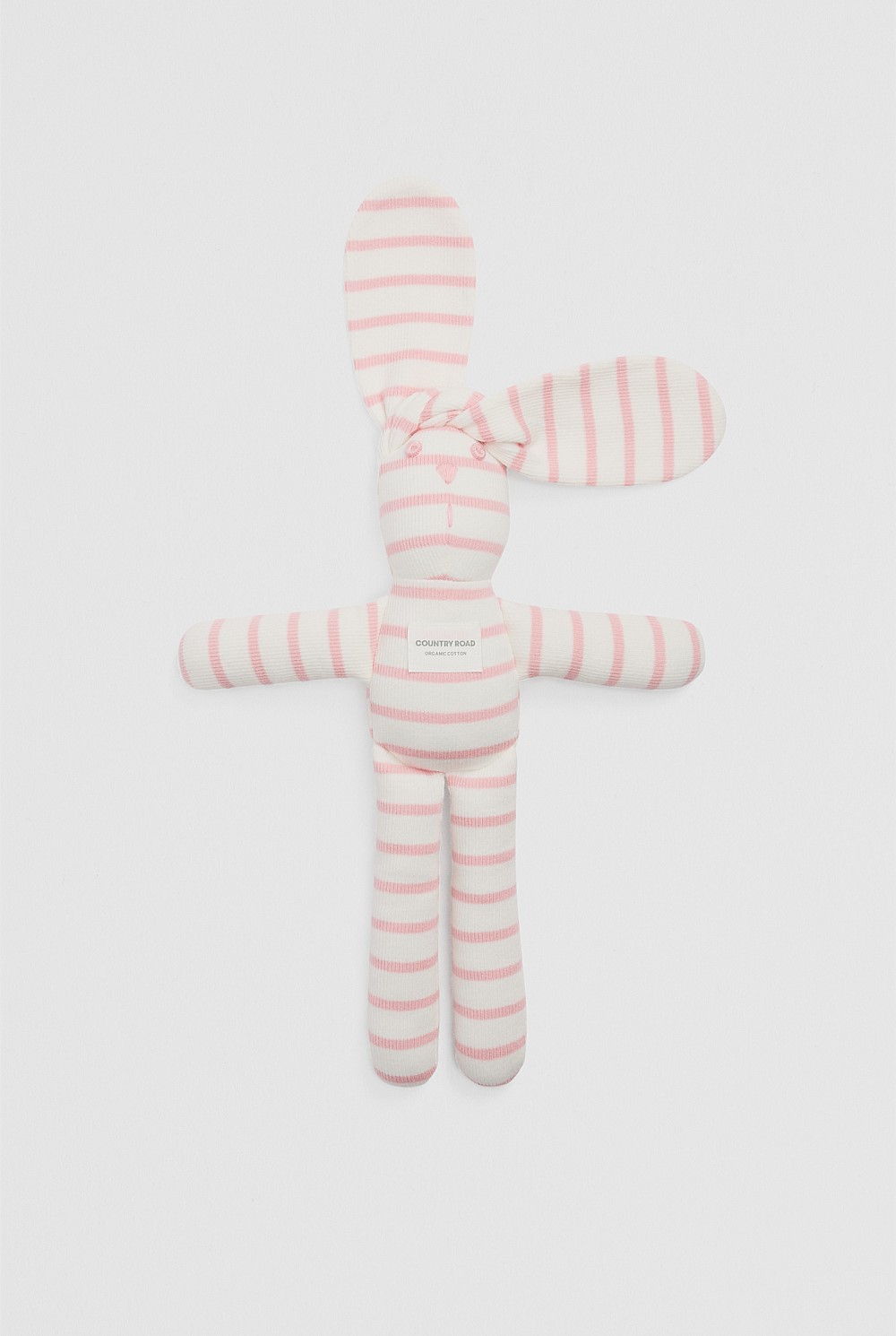 Organically Grown Cotton Stripe Rib Bunny