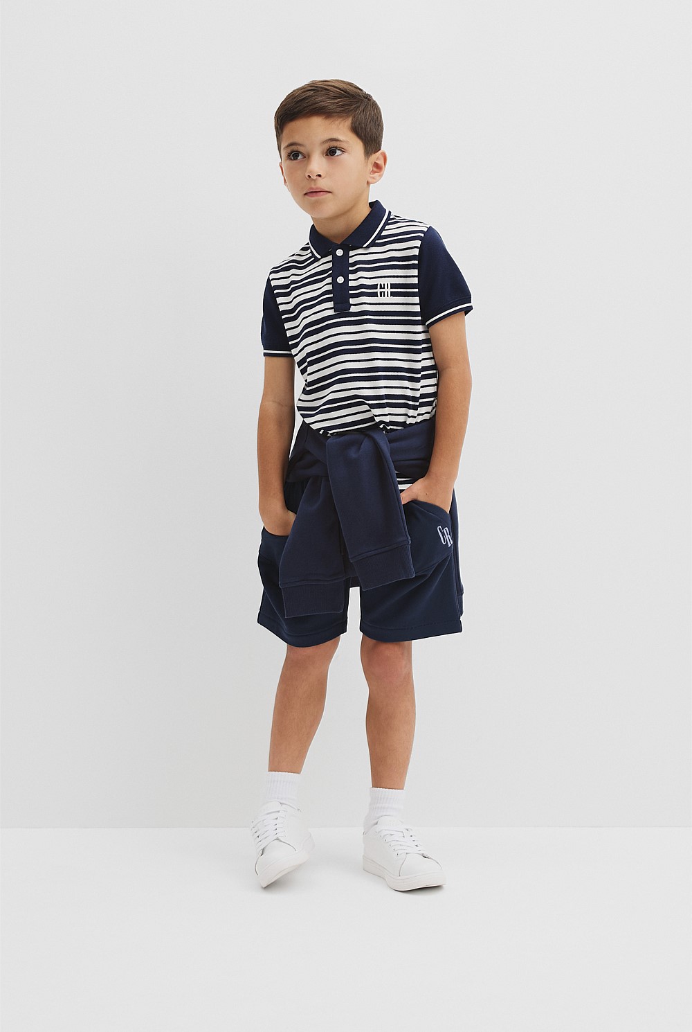 Organically Grown Cotton Country Road Logo Polo Shirt