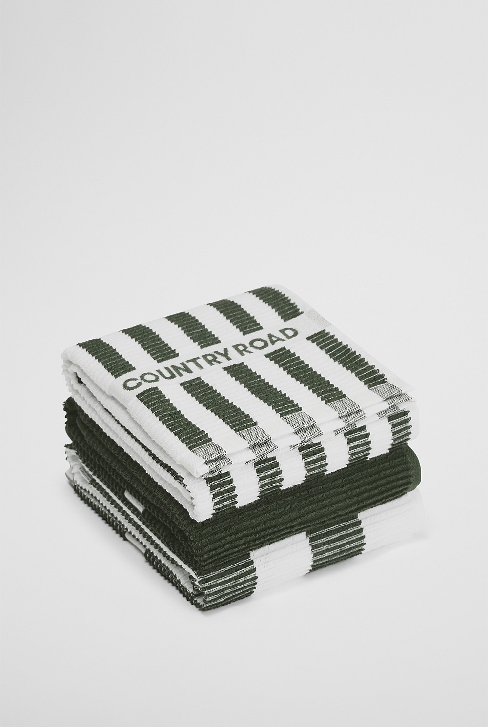 CR Stripe Australian Cotton Tea Towel Pack of 3