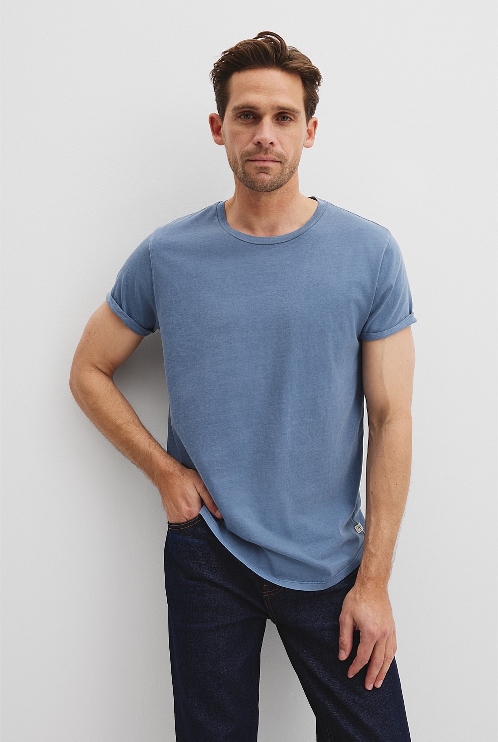 Australian Cotton Longline Garment Dye T-Shirt