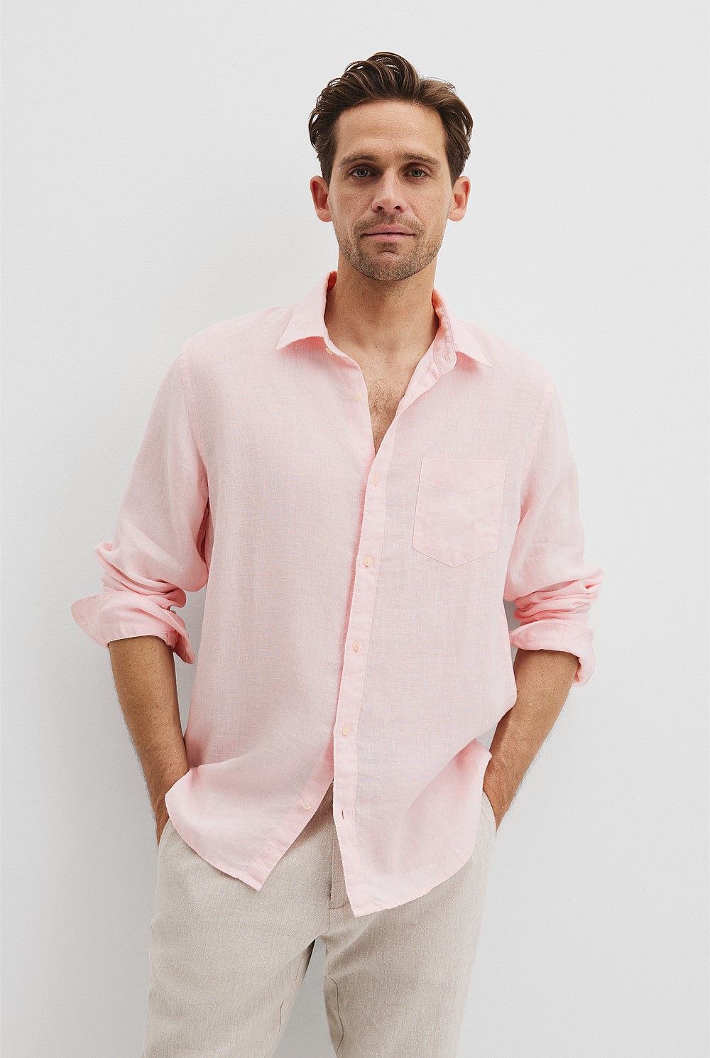 Regular Fit Organically Grown Linen Shirt