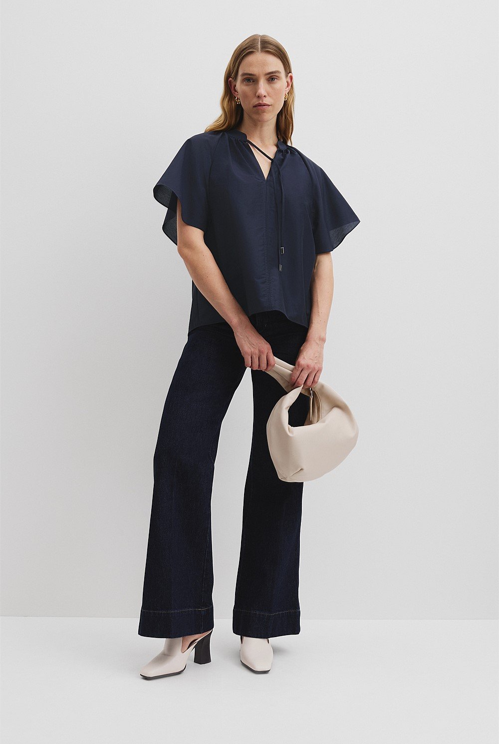 Flutter Sleeve Blouse