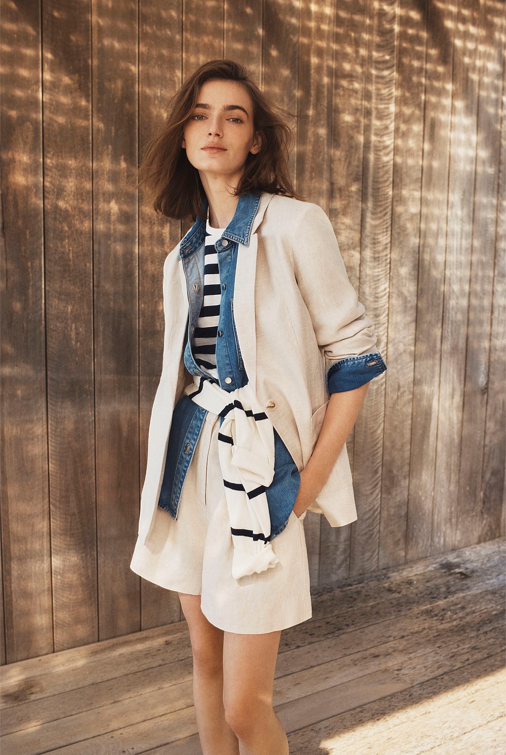 Organically Grown Relaxed Fit Linen Blazer