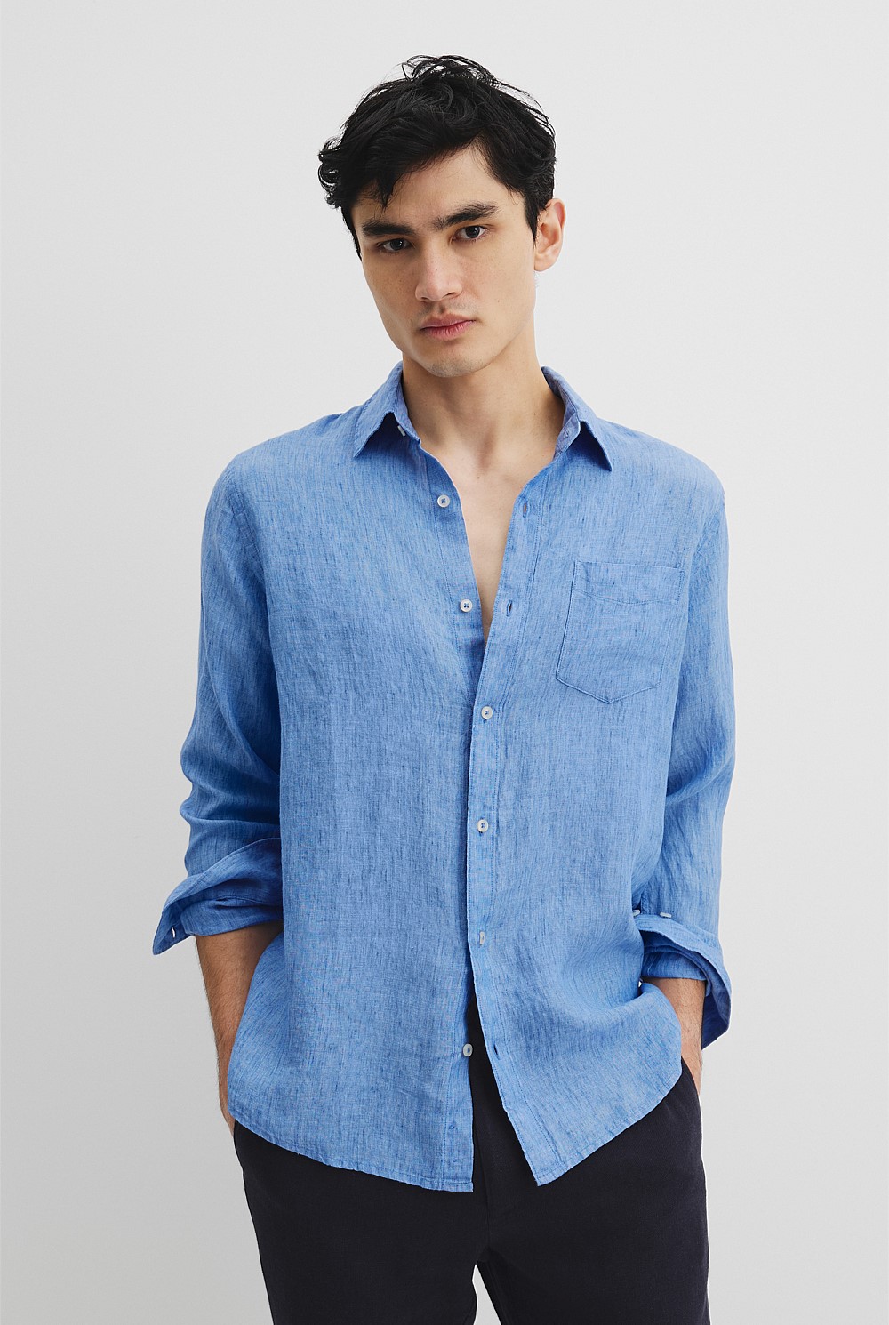 Regular Fit Organically Grown Linen Shirt