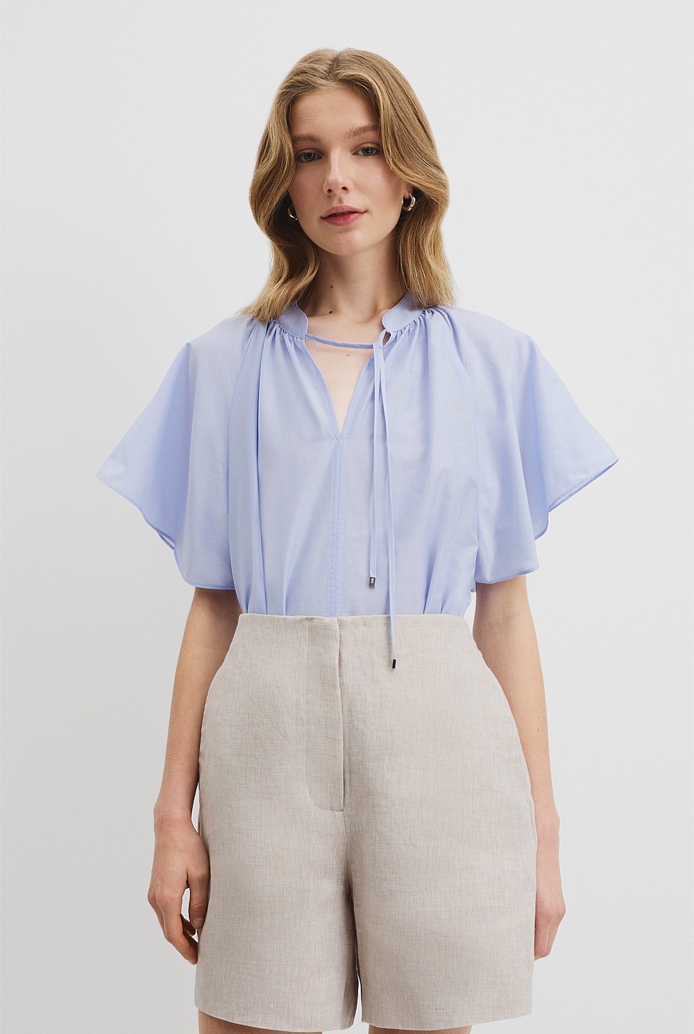 Flutter Sleeve Blouse