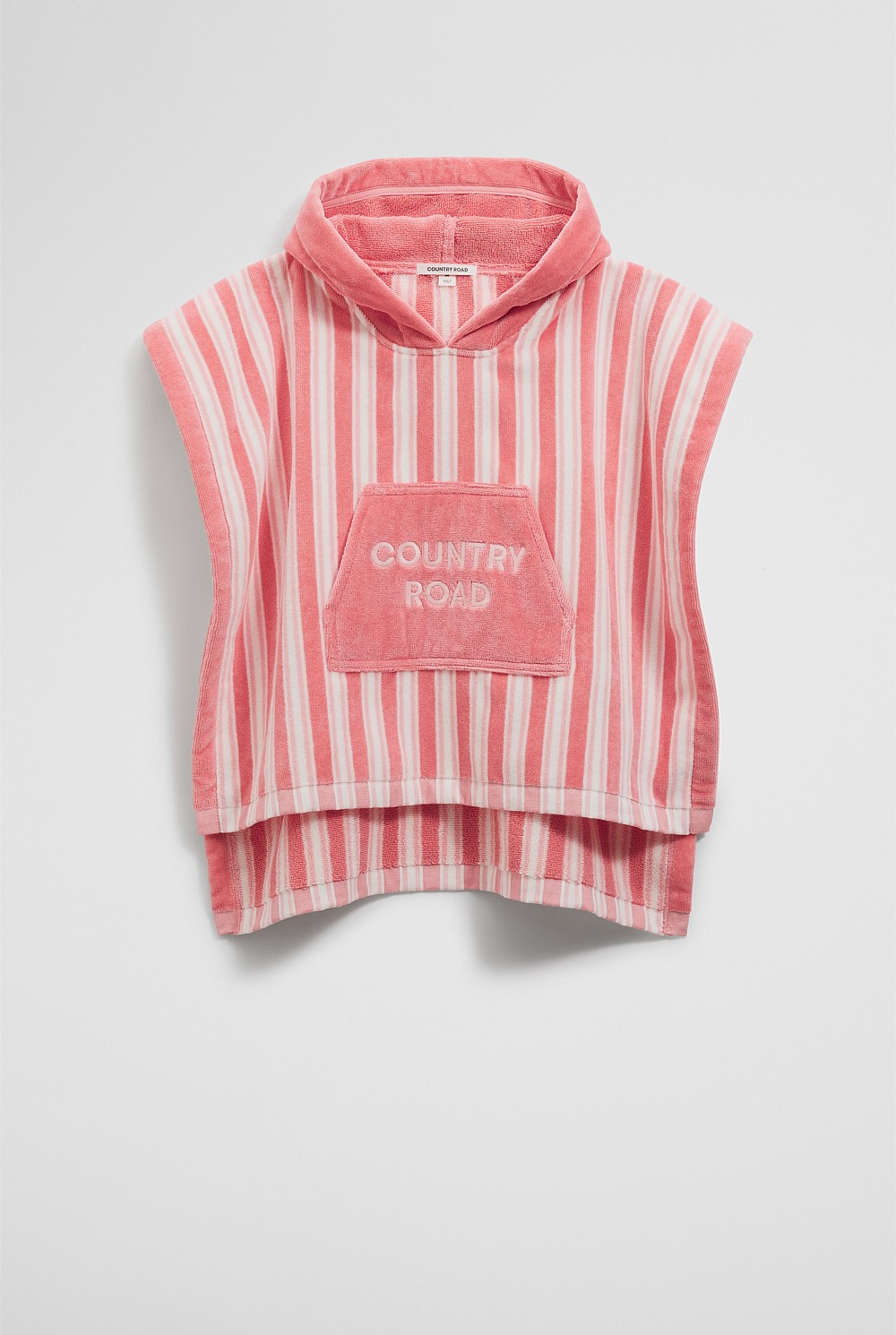 Australian Cotton Stripe Logo Poncho