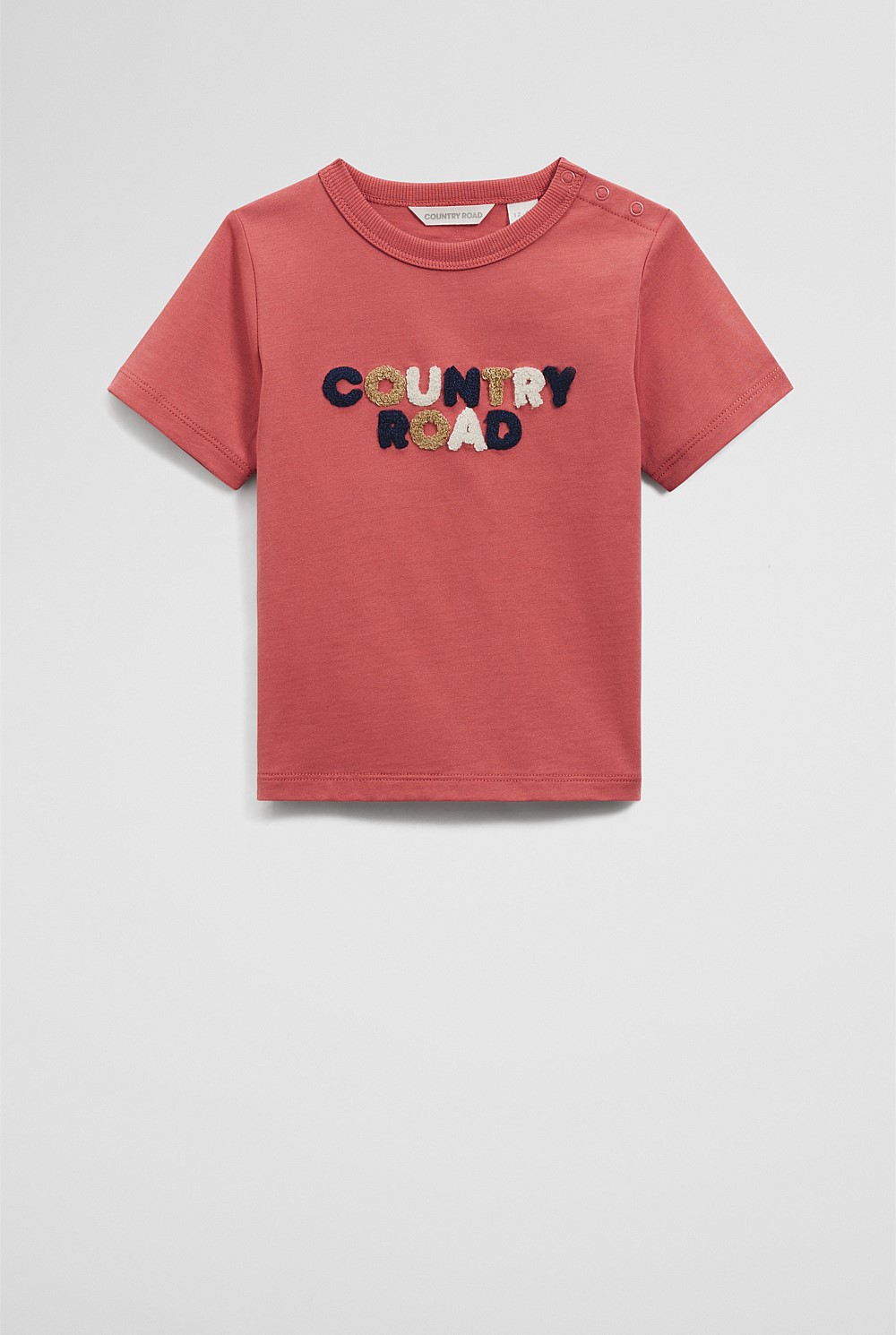 Organically Grown Cotton Boucle Logo T-Shirt