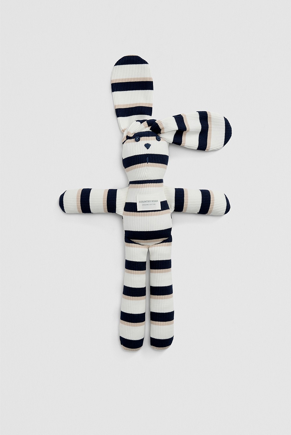 Organically Grown Cotton Stripe Bunny