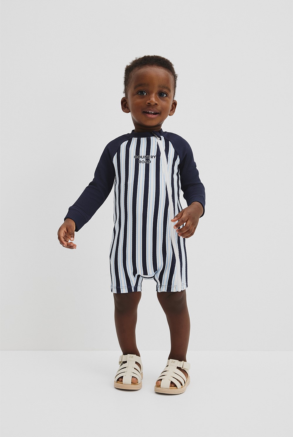 Stripe Logo Swimsuit