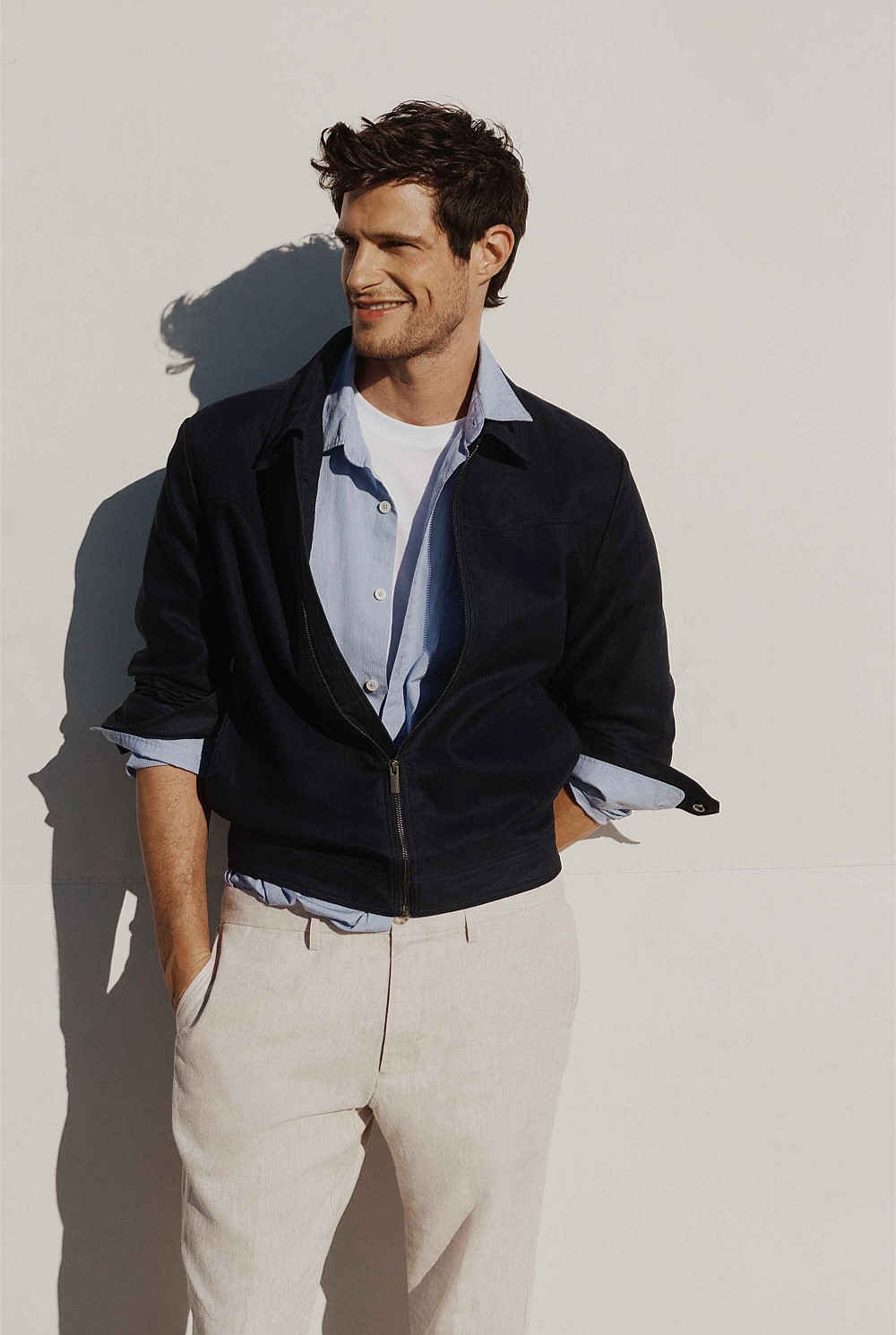 Long Sleeve Regular Fit Cotton Textured Shirt