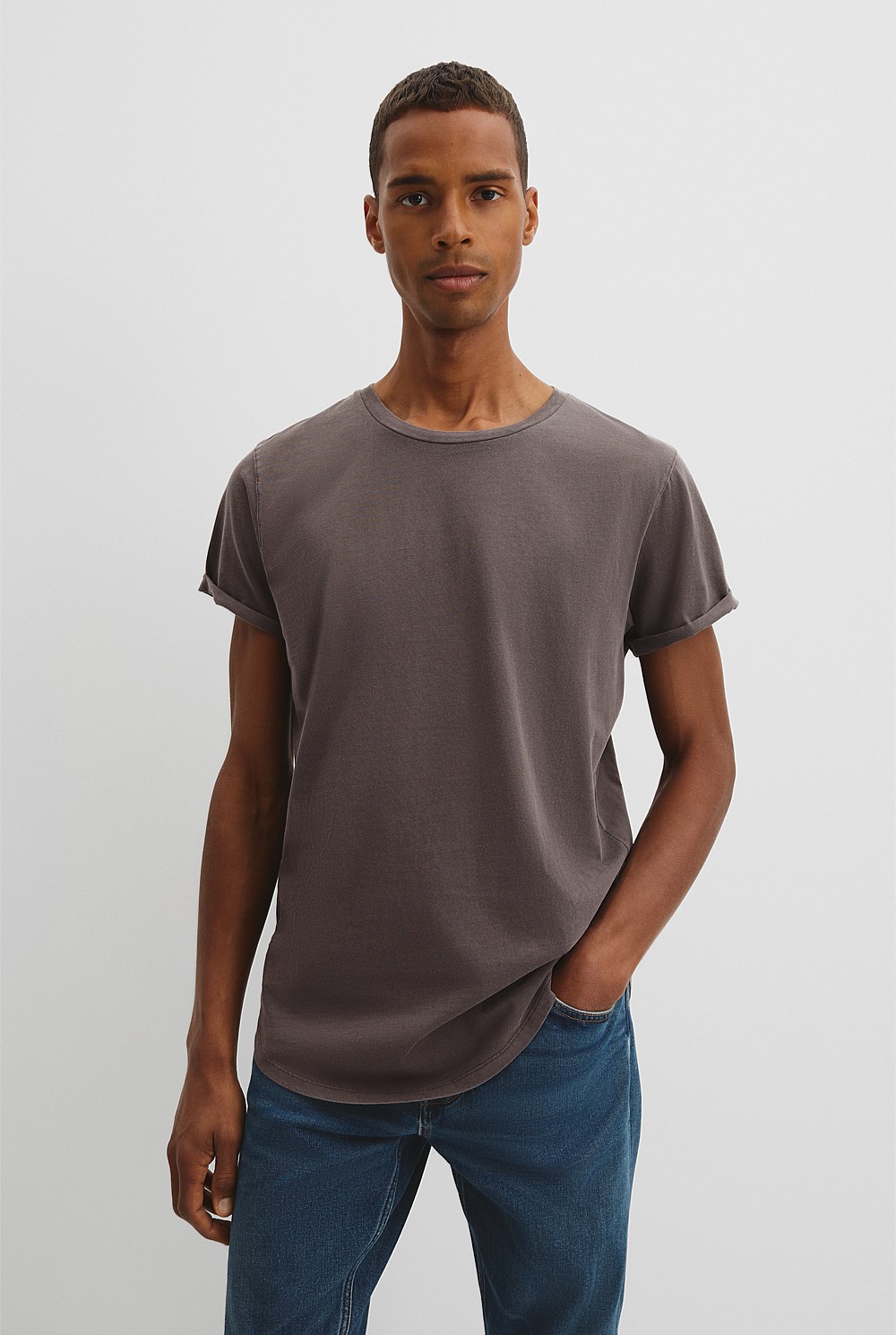 Australian Cotton Longline Garment Dye T-Shirt