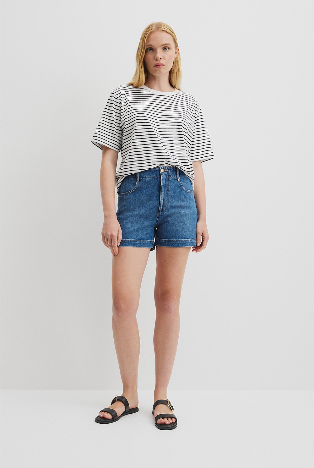 Denim A-Line Short