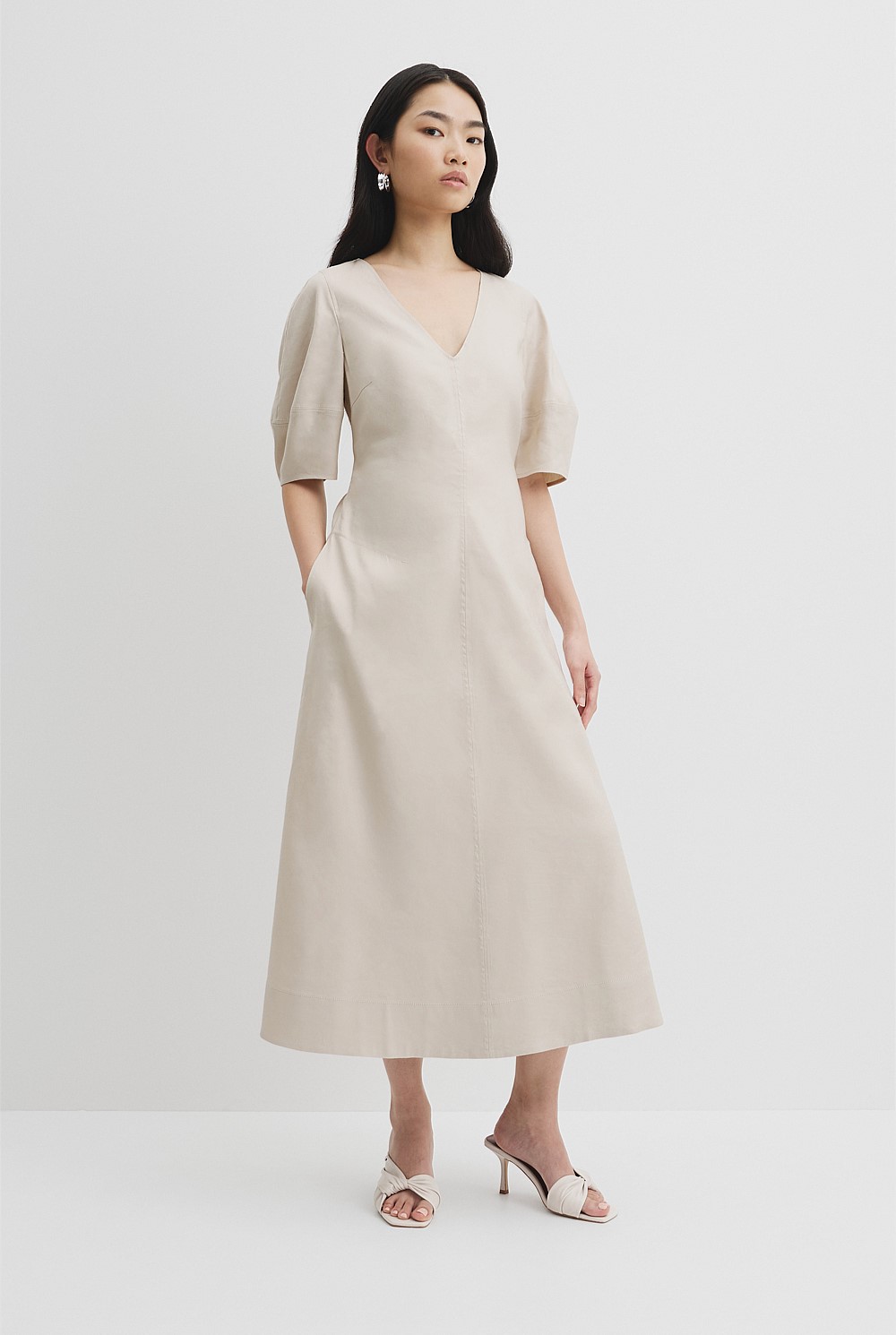 Fit and Flare Midi Dress