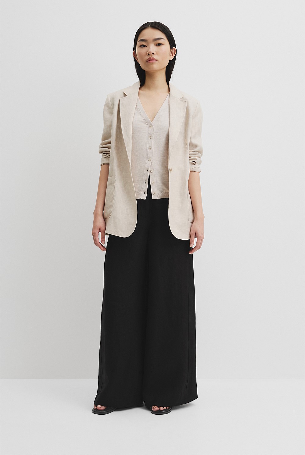 Organically Grown Cotton Linen Vest