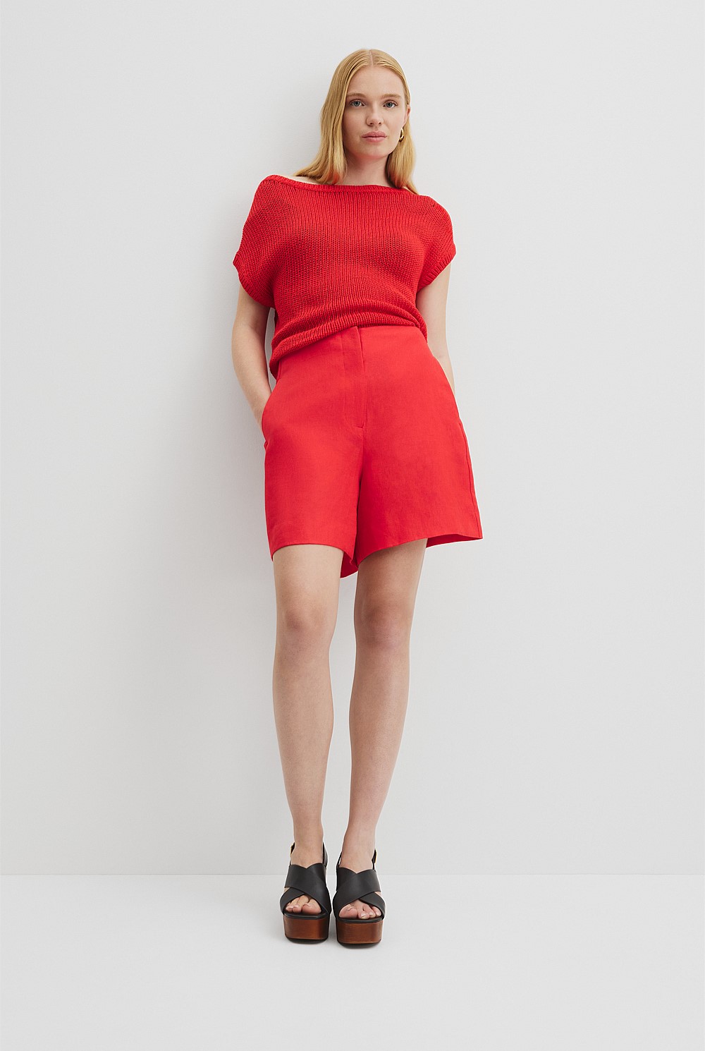 Organically Grown Linen Suit Short