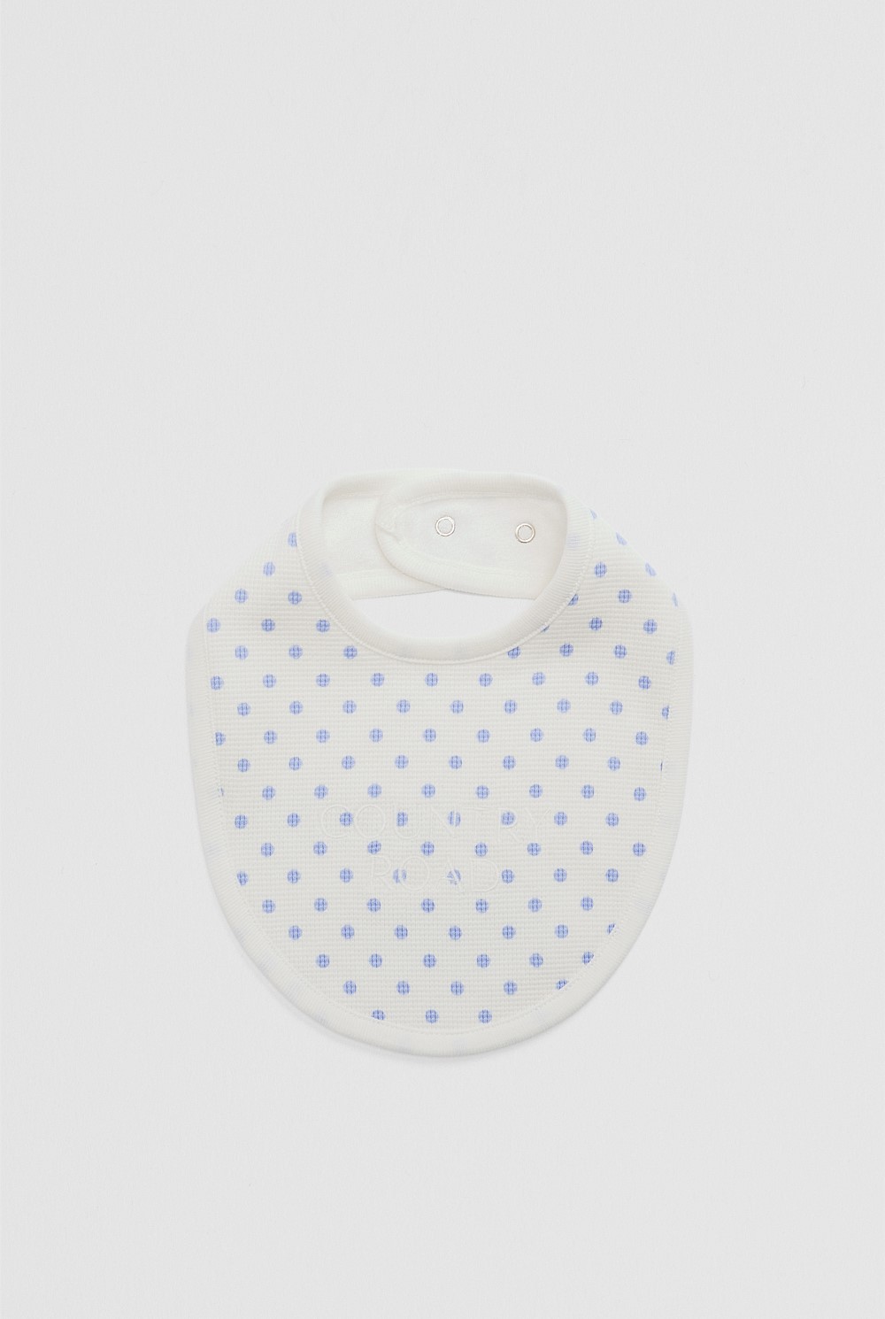 Organically Grown Cotton Waffle Bib