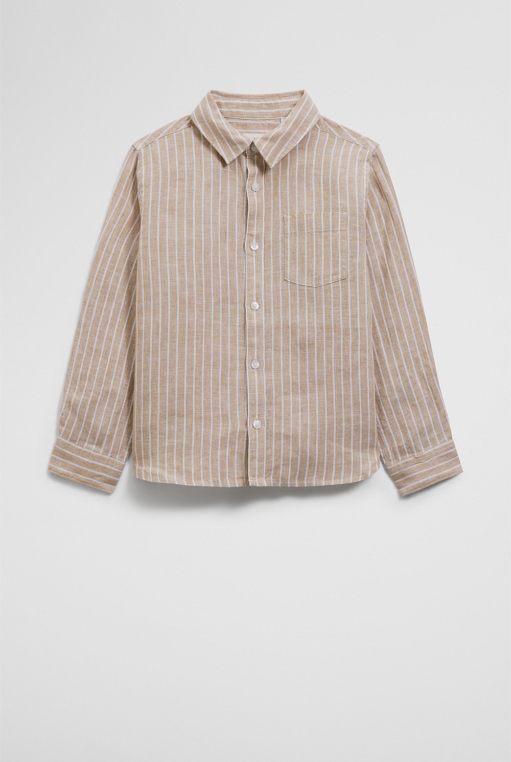 Organically Grown Linen Long Sleeve Linen Shirt